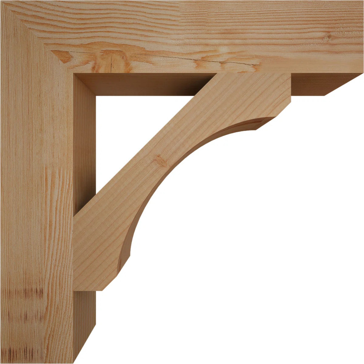3 1/2"W x 20"D x 20"H Legacy Block Smooth Bracket, Douglas Fir | Wayfair North America