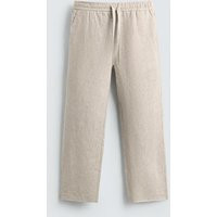 Zara - Relaxed Fit 100% Linen Pants - Light Beige - M - Man | Zara US