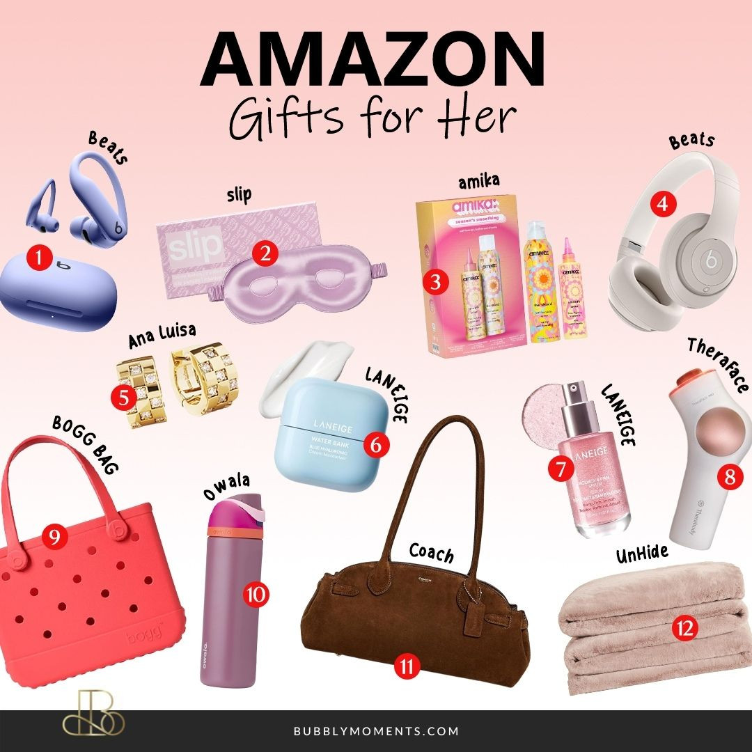✨🎁 Holiday Gifts for Her – Amazon Edition 🎁✨
 Looking for the perfect gifts for the women in your life? Whether you’re shopping for your mom, sister, best friend, coworker, or treating yourself (because you deserve it!), I’ve rounded up the most loved, thoughtful, and trending Holiday Gifts for Her — all from Amazon! From cozy self-care must-haves and beauty favorites to chic fashion finds, travel essentials, and home luxuries, these gift ideas are sure to impress and bring a smile this festive season. ✨
These are perfect for Christmas gifting, Secret Santa, stocking stuffers, and holiday exchanges. Save this for your holiday shopping, and tap to shop your faves directly! 💕
#LTKGiftGuide #LTKHoliday #LTKSeasonal #HolidayGiftsForHer #AmazonHoliday #GiftGuideForHer #AmazonGifts #AmazonMustHaves #AmazonFinds #GiftIdeas #ChristmasGifts #GiftsForHer #HolidayFavorites #StockingStuffers #SelfCareGifts #BeautyGifts #FashionGifts #ForHer #Holiday2025 #HolidayGiftIdeas #AmazonHaul #amazoninfluencer #girlygifts #giftinspo #wishlistideas #amazonpicks 

 