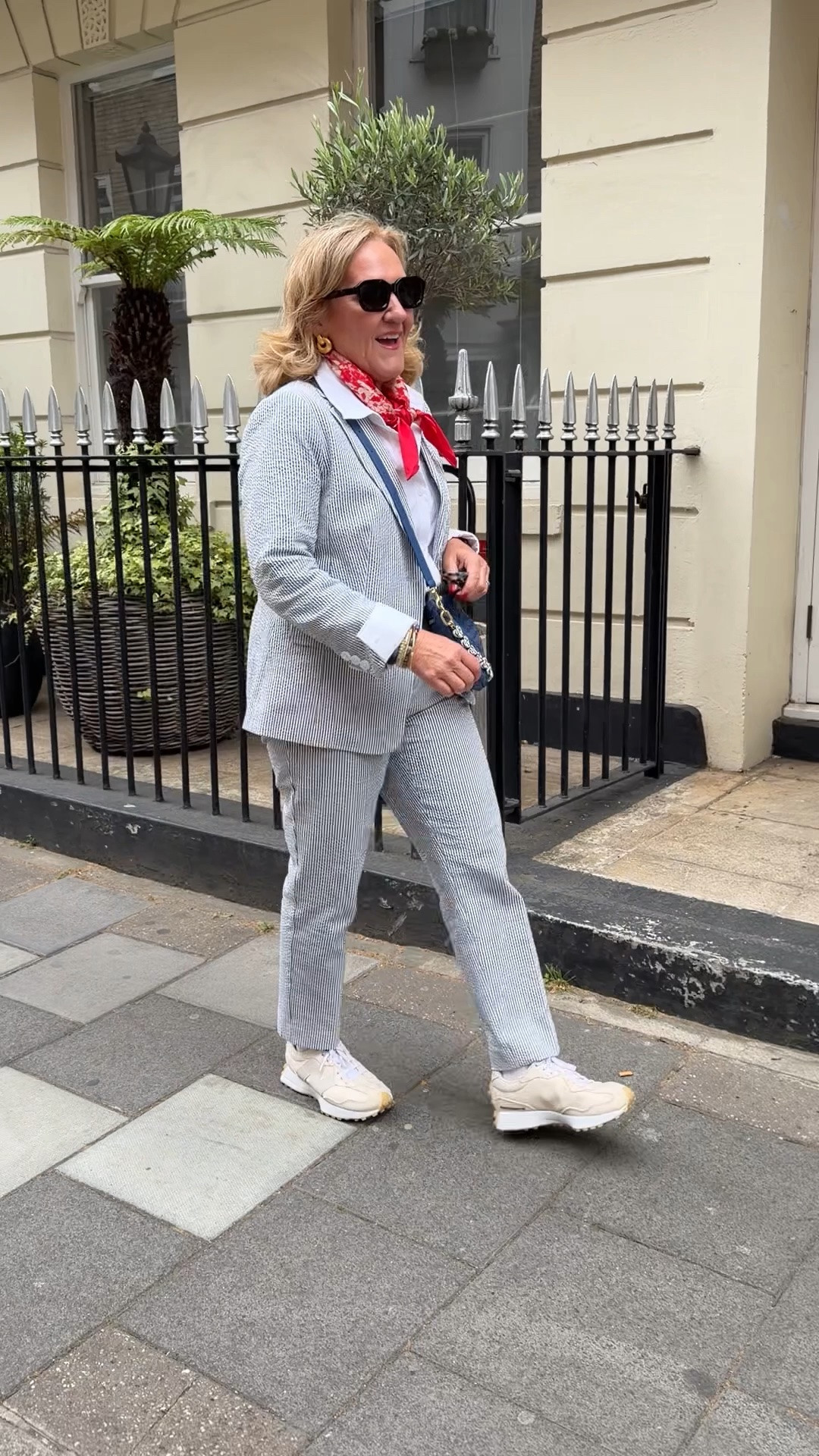 Loved wearing this seersucker suit for exploring! 
Jacket 10 petite 
Pants 6 reg

#LTKootd #LTKWorkwear #LTKOver40