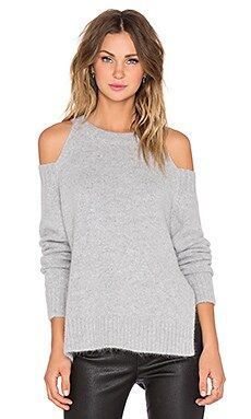 J.O.A. Shoulder Cut Out Sweater in Grey from Revolve.com | Revolve Clothing (Global)