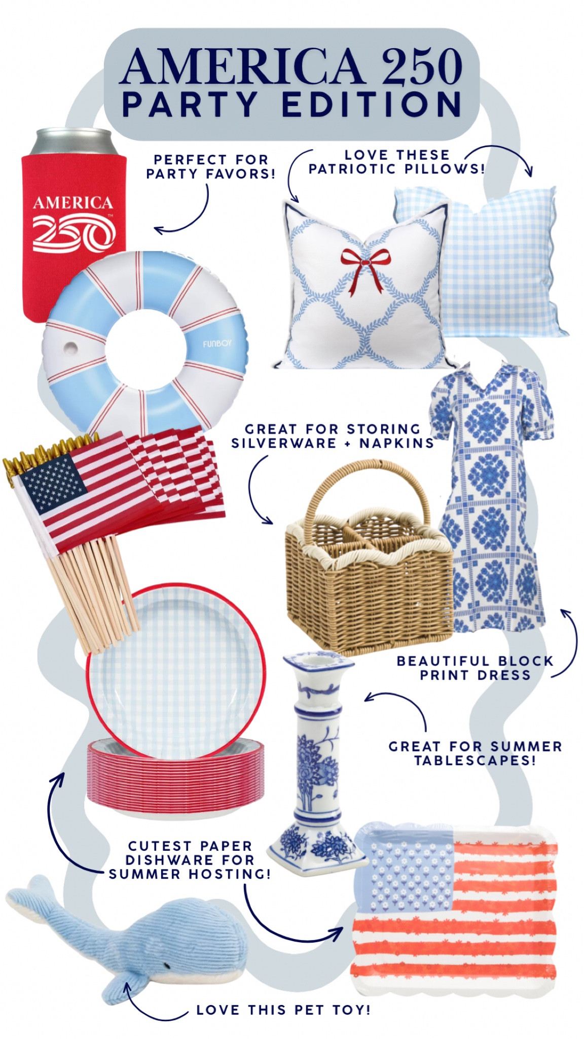Shop these decor and entertaining favorites to get ready for summer decorating for the patriotic holidays and the wardrobe to match!

#LTKSeasonal #LTKHome #LTKootd