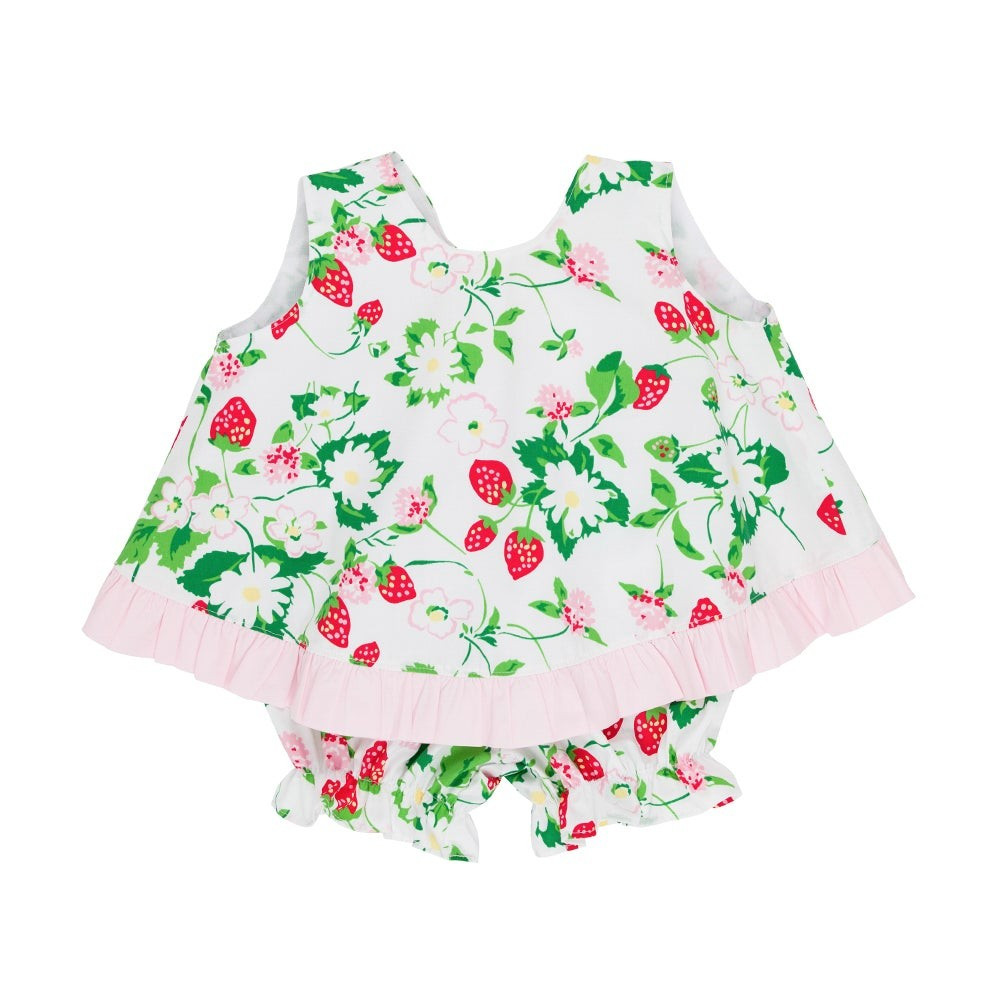 Susy Swing Top Set - Greenwich Garden with Palm Beach Pink | The Beaufort Bonnet Company
