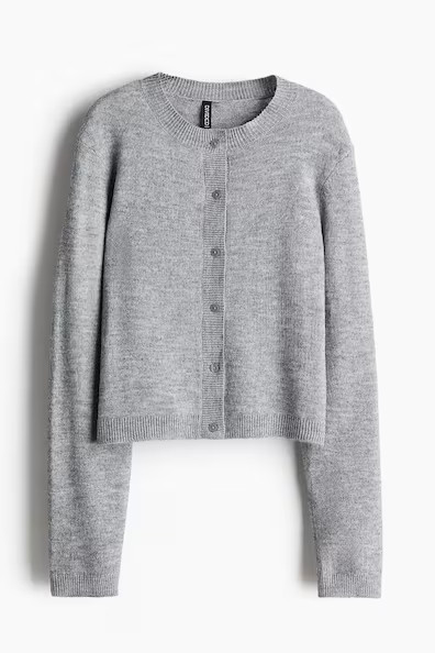 H & M - Fine-Knit Cardigan - Gray | H&M (US + CA)