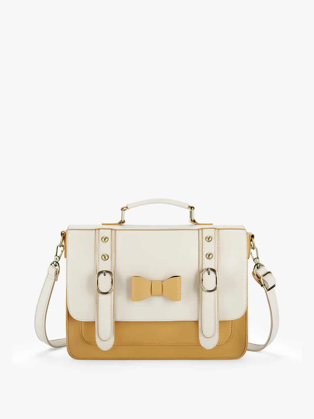 Women's Faux Leather Bow Messenger Bag | ECOSUSI