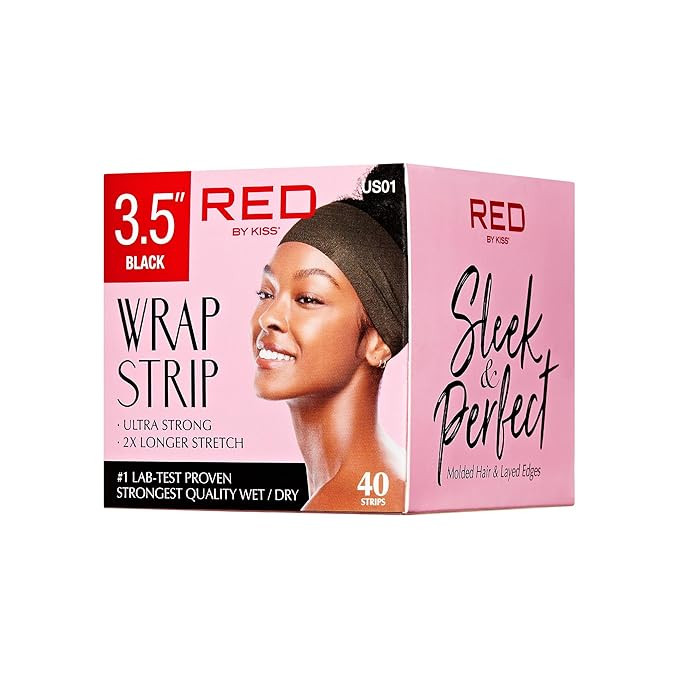 Red by Kiss Hair Wrapping Strip, Ultra Strong 2X Longer Stretch, 40 Strips, Suitable for Wet/Dry ... | Amazon (US)