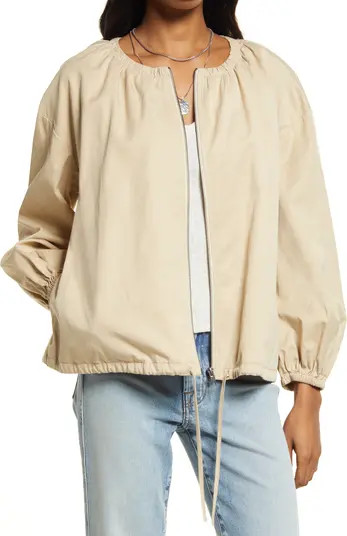 Treasure & Bond Women's Zip Front Washed Jacket | Nordstrom | Nordstrom