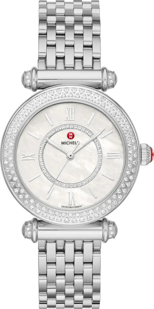 MICHELE Women's Caber Diamond Bracelet Watch, 35mm - 0.19 ctw | Nordstromrack | Nordstrom Rack