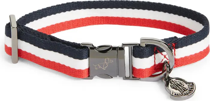 Moncler Stripe Webbing Dog Collar | Nordstrom