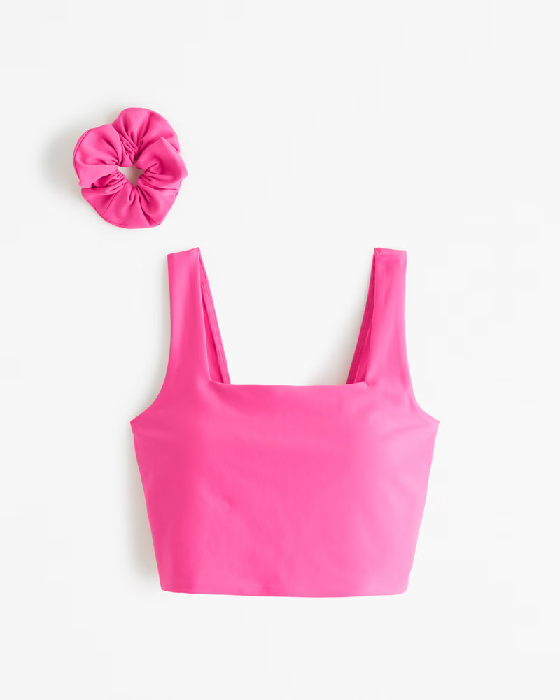 YPB sculptLUX Squareneck Slim Tank | Abercrombie & Fitch (US)