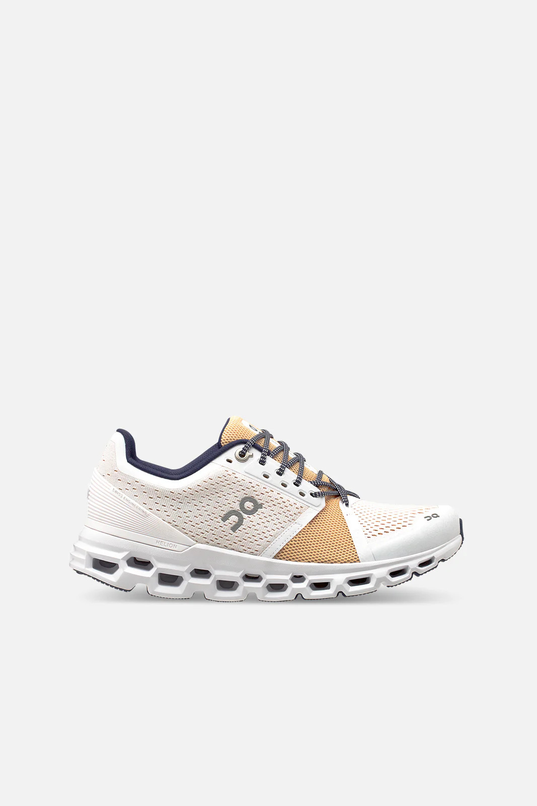 On Cloud Stratus Sneakers in White/Almond Bandier | Bandier