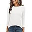 ANRABESS Women 3/4 Sleeve Tops Boat Neck T-Shirts | Amazon (US)