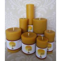 Handmade 100% Beeswax Candles - Seven Pillars Set | Etsy (US)