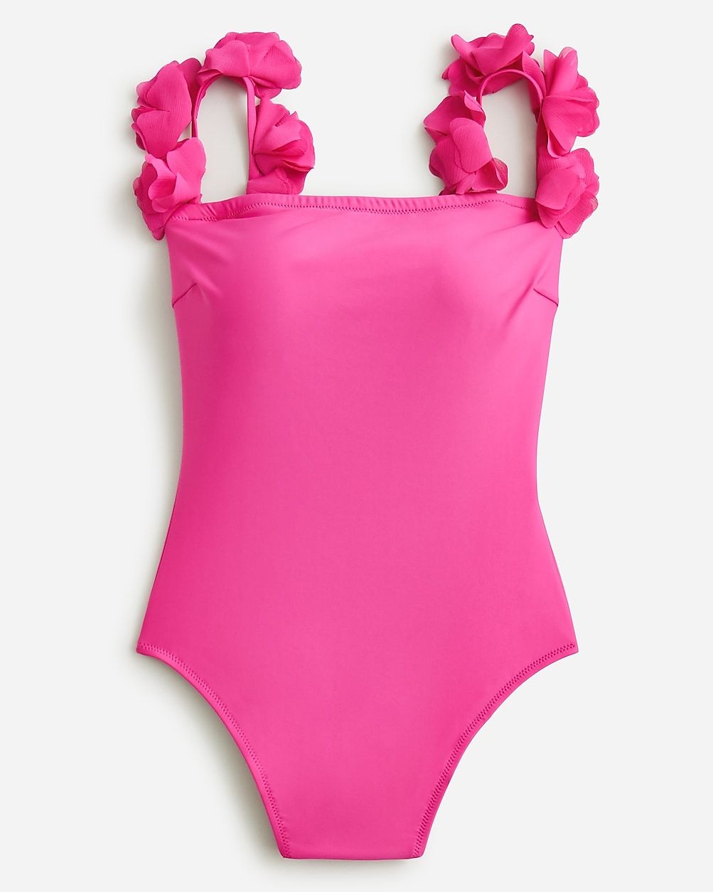 Flower-strap one-piece swimsuit | J.Crew US