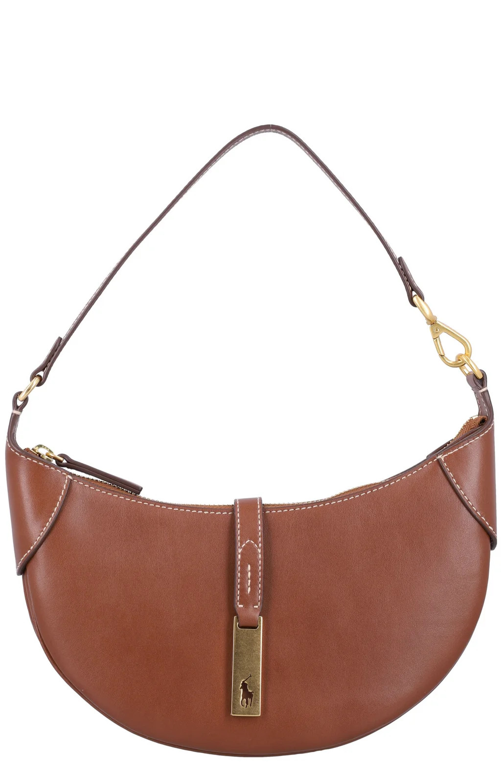 Polo Ralph Lauren Logo Plaque Zipped Mini Shoulder Bag | Cettire Global