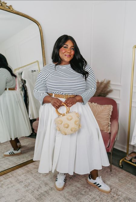 OOTD is giving Nautical vibes! Get the look below! 

Top XXL 
Skirt - linked something similar 

Plus Size Fashion, Pleated Skirt Outfit, Nautical inspired Outfit

#LTKplussize #LTKfindsunder50 #LTKsalealert