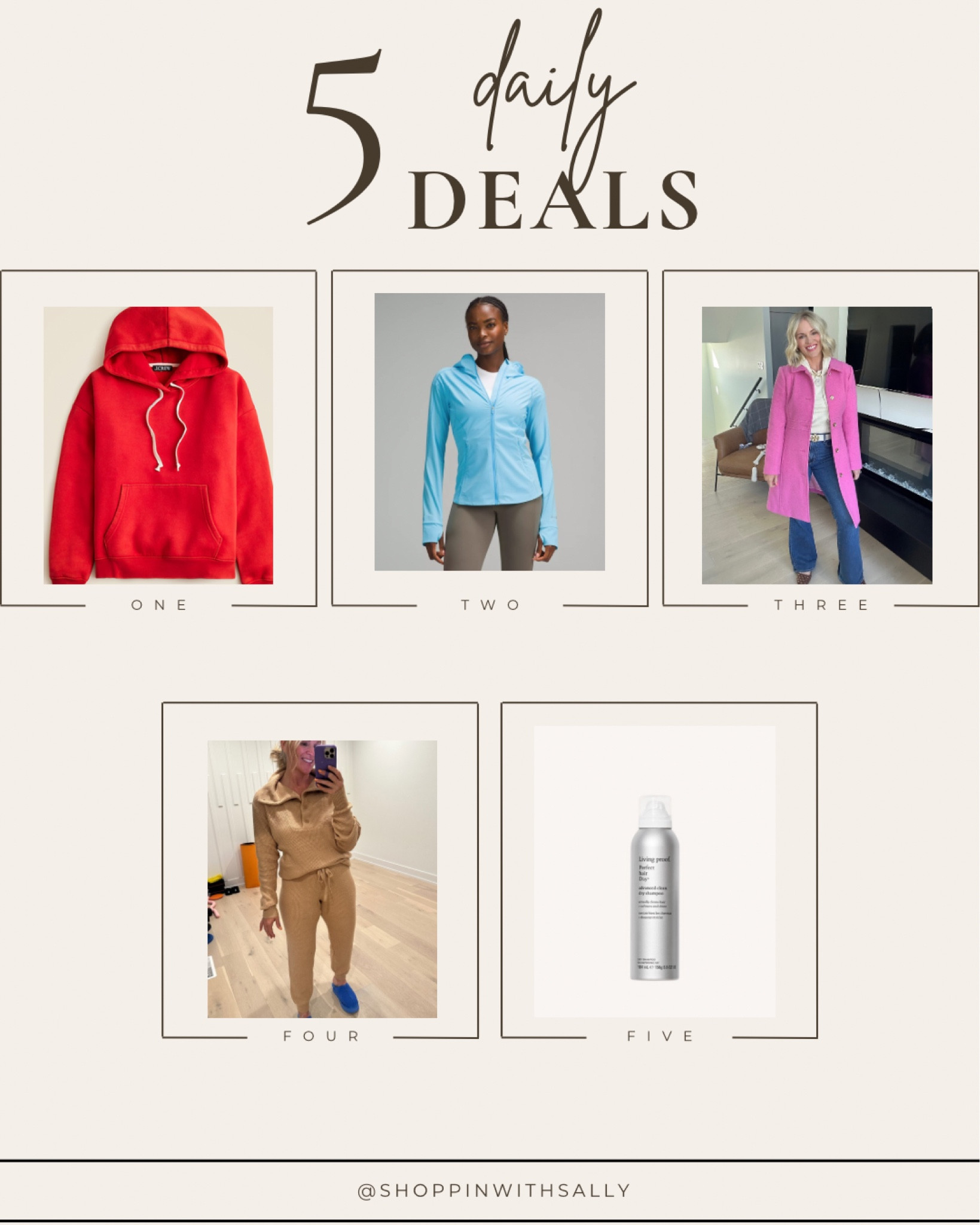 So many great daily deals happening!!! 

Red…would order a size S…TTS
Pink coat size 8! Sized up one!
Blue coat size 6, TTS
WAFFLE SET…XXS top, S joggers (size down) 
Fav dry shampoo

#LTKSeasonal #LTKGiftGuide #LTKCyberWeek