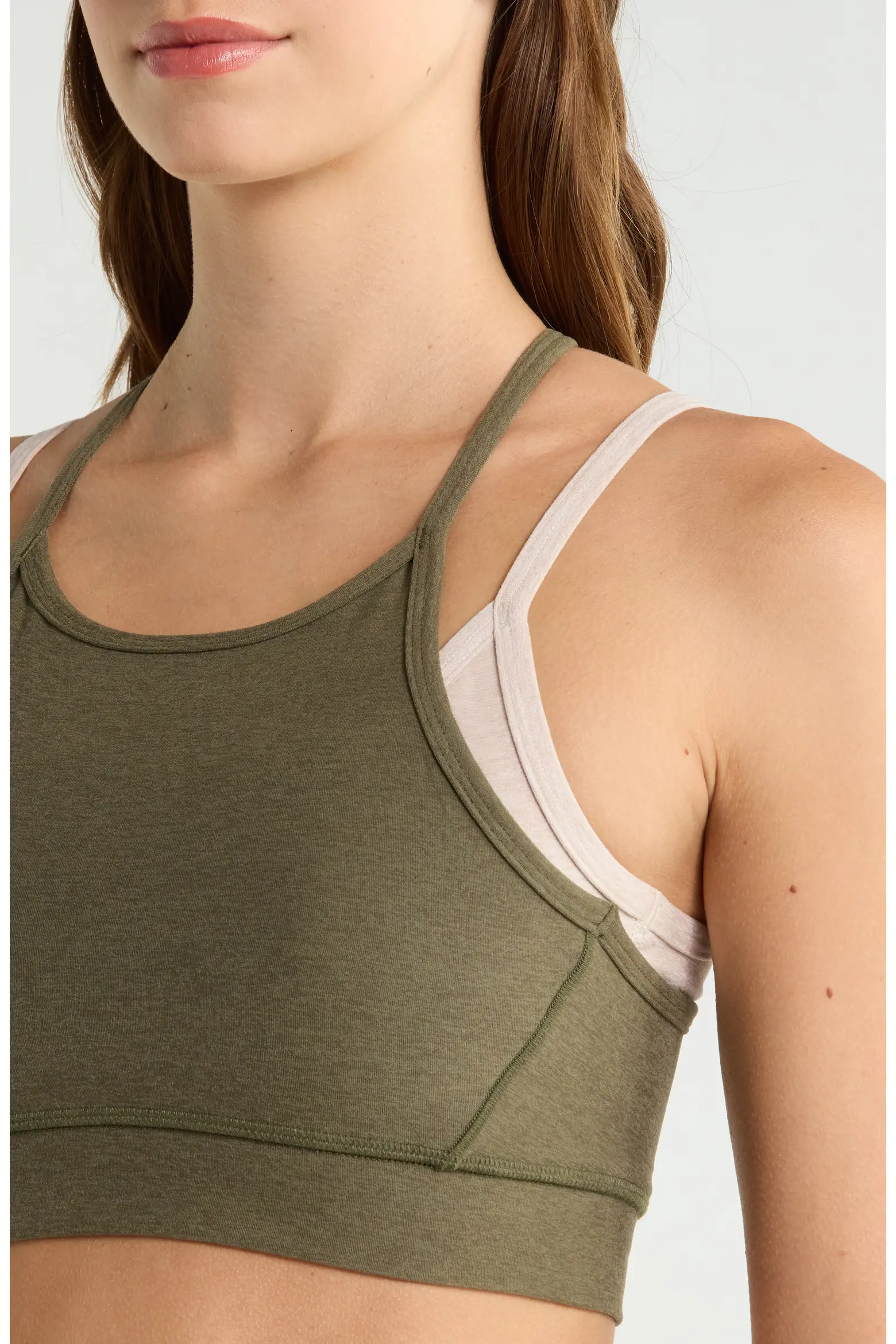 Space Dye Long Layered Bra (Women) | Nordstrom | Nordstrom