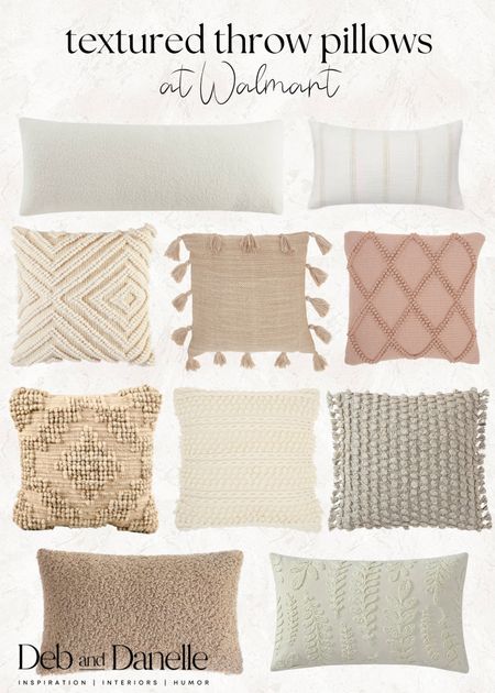 Textured throw pillows at Walmart 

#LTKhome #LTKstyletip #LTKSeasonal