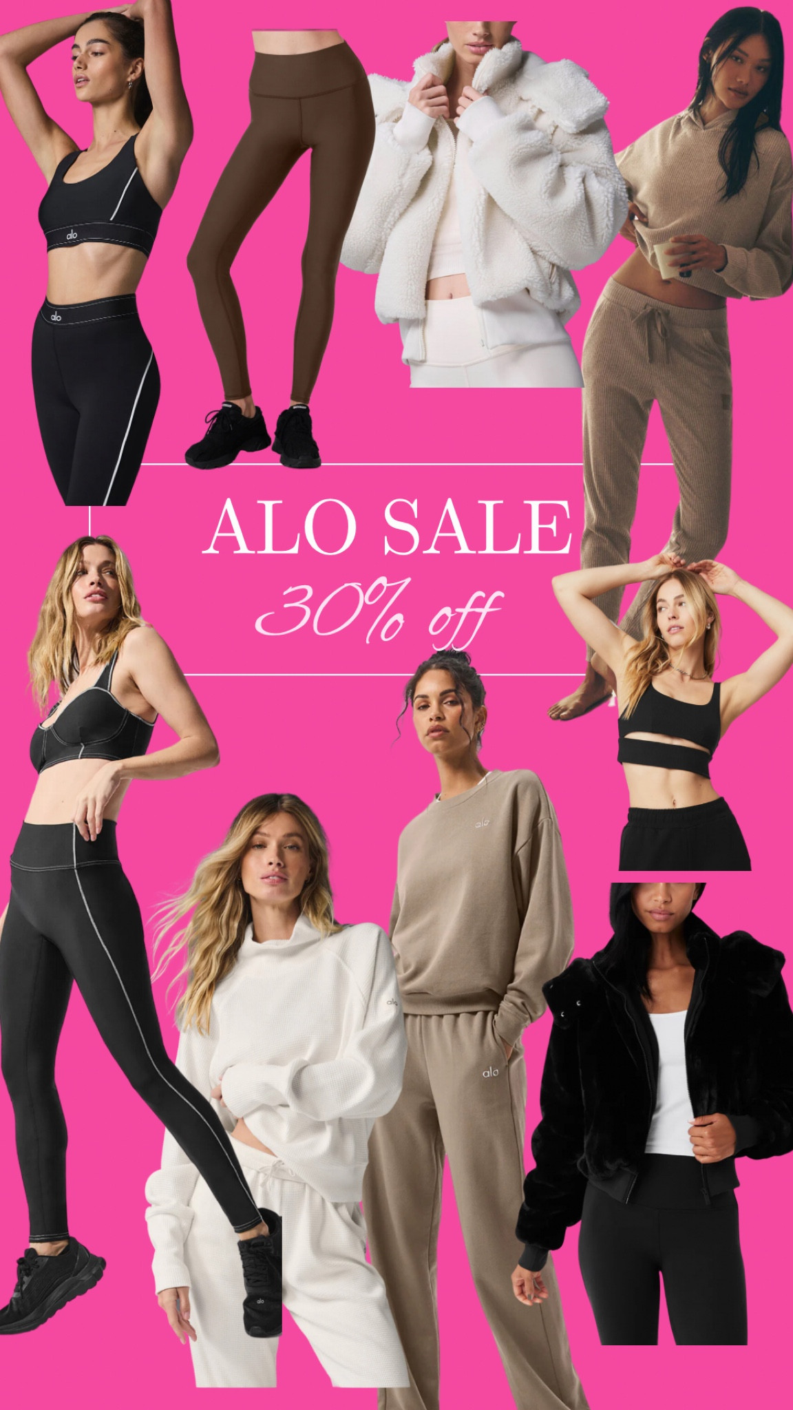 Alo yoga holiday sale is on! Everything is 30% off! 


Mom wear
Athleisure 
Workout clothes
Stay fit
Mom body 



#LTKActive #LTKHoliday #LTKCyberWeek