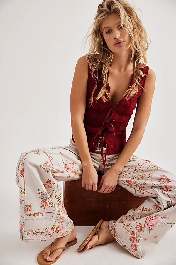 We The Free Eden Printed High Slouchy Jeans | Free People (Global - UK&FR Excluded)