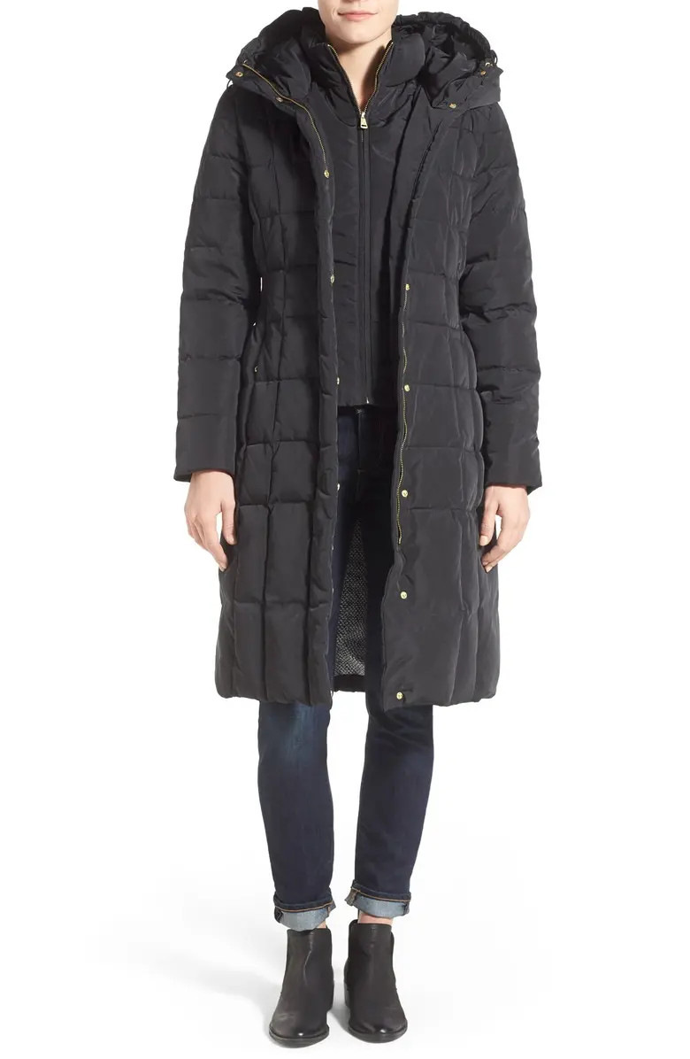 Cole Haan Signature Cole Haan Bib Insert Down & Feather Fill Coat | Nordstromrack | Nordstrom Rack