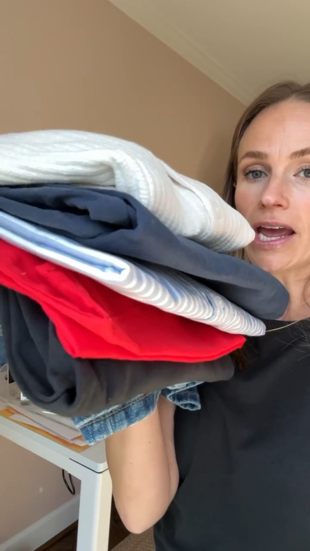 Thoughts on Everlane…I give it a B-. Not my very favorite, but a few cute things.

Jean shorts - size 26
Red top - size 4
Black kick flare pants - size S
Button down top - XS 
Navy Straight leg pants - size 2
Cream cardigan - size S

#LTKSeasonal