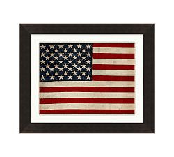 Stars And Stripes Framed Print | Pottery Barn (US)