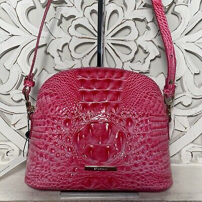 Brahmin Small Georgina Crossbody Pink Cosmo Melbourne Leather  | eBay | eBay US