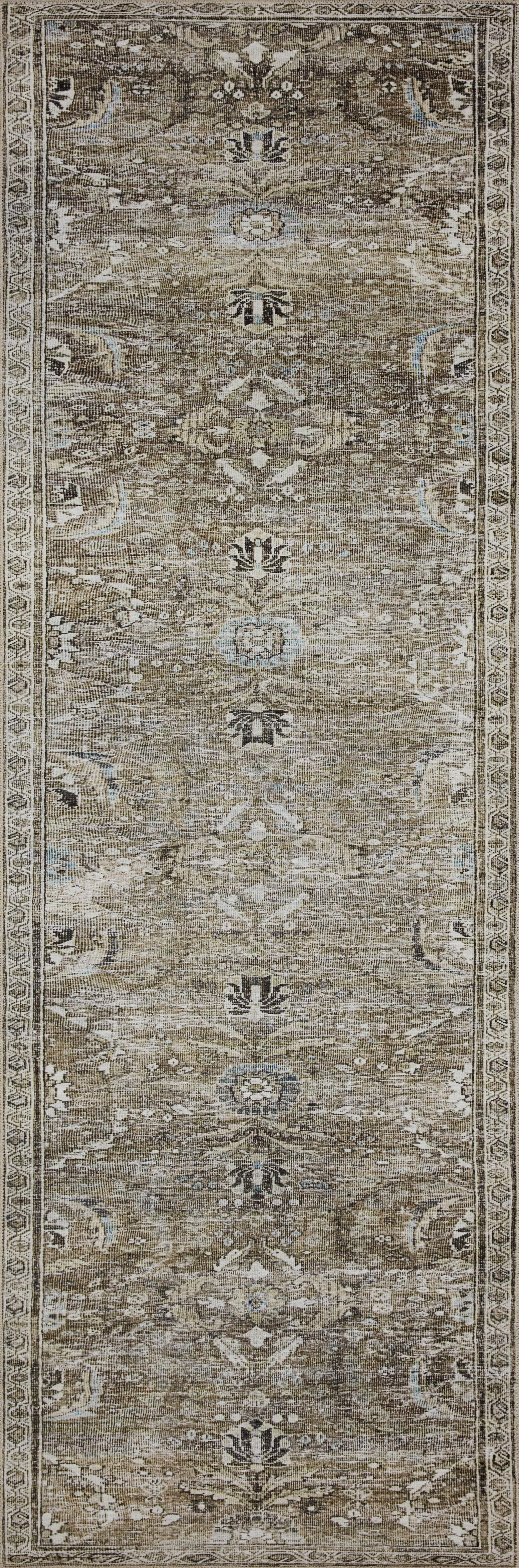 Loloi II Layla LAY-13 Printed Antique / Moss Oriental Area Rug 2'-6" x 7'-6" | Walmart (US)