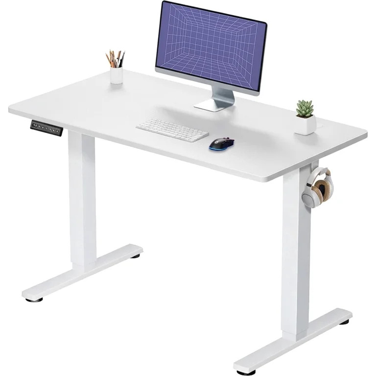 CONCETTA Electric Height Adjustable Desk, 40"x24" Ergonomic Sit Stand Workstation, One-Touch Lift... | Walmart (US)