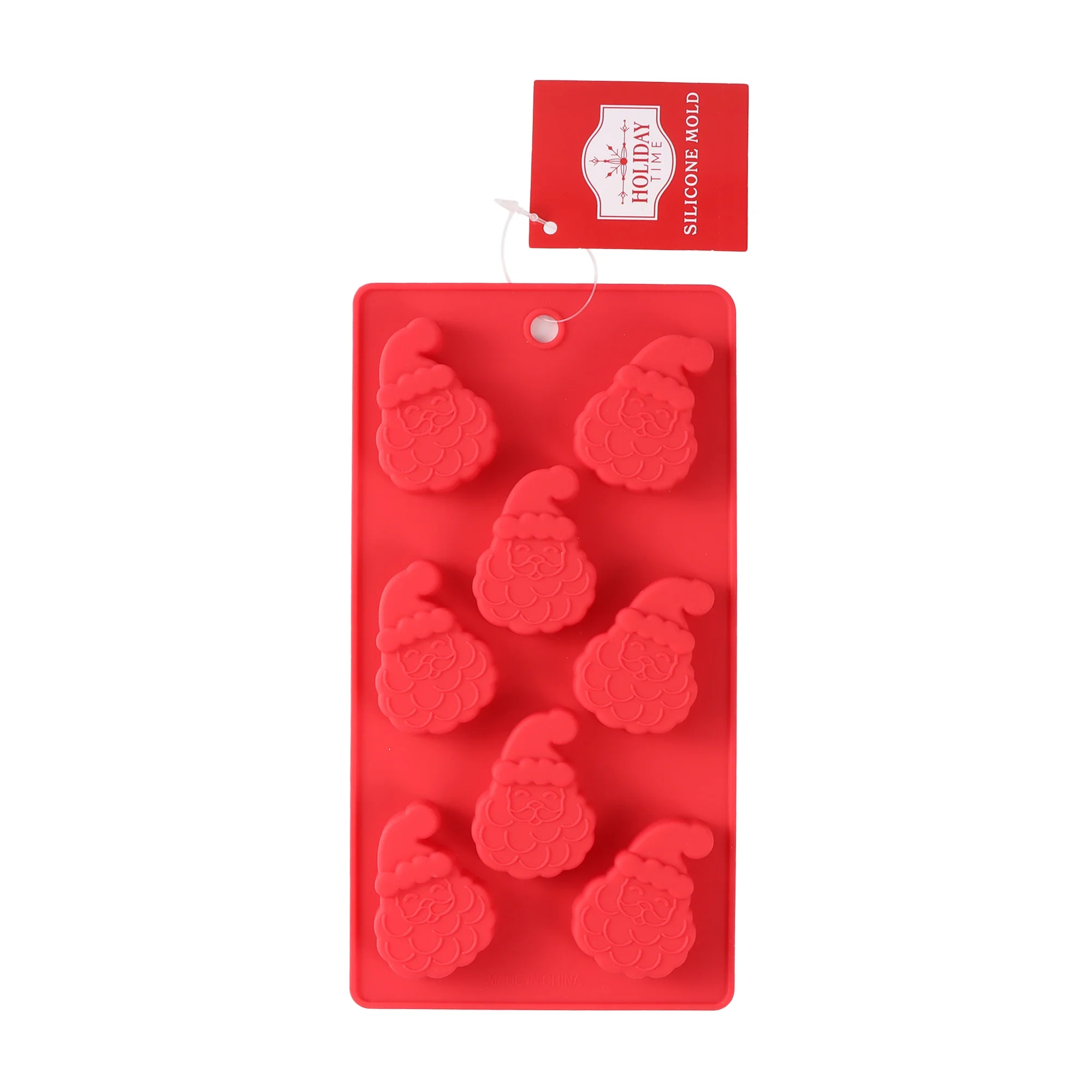 8-Cavity Santa Claus Silicone Mold, by Holiday Time | Walmart (US)