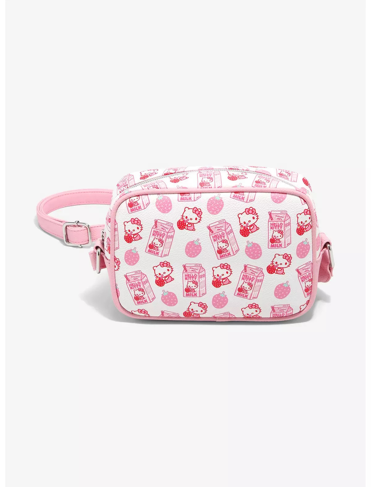 Loungefly Hello Kitty Strawberry Milk Crossbody Bag | Hot Topic