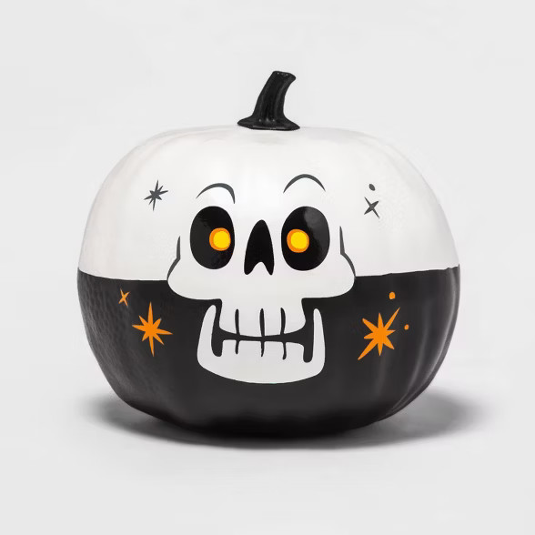 Painted Pumpkin Skull Character Halloween Decorative Sculpture - Hyde & EEK! Boutique™ | Target