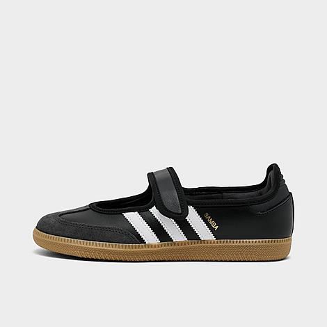 adidas Women's Originals Samba Jane Casual Shoes in Black/Carbon/Core Black Size: 5.5 | Finish Line (US)