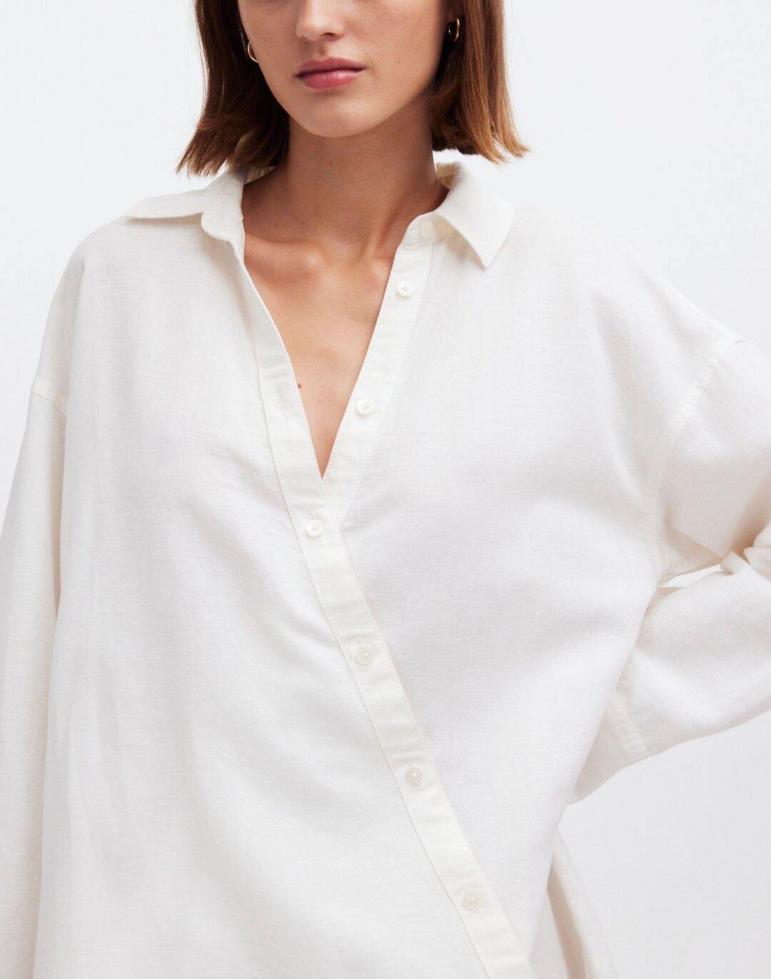 Asymmetric Button-Front Cover-Up Tunic | Madewell