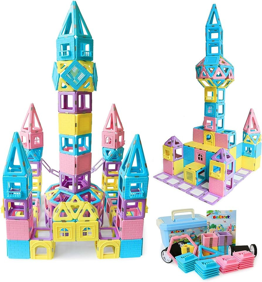 MAGBLOCK Magnetic Building Blocks STEM Educational Toys Tiles Set for Boys & Girls Magnet Stackin... | Amazon (US)