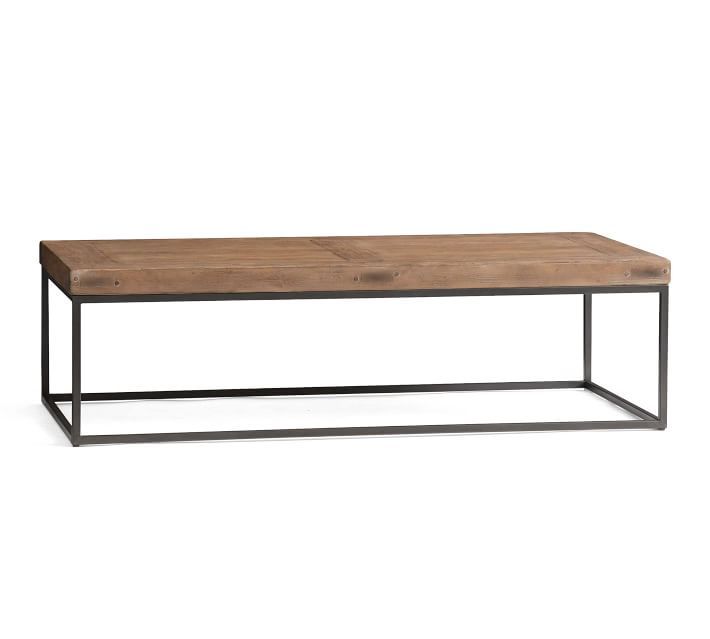 Malcolm Rectangular Coffee Table, Glazed Pine, 60"L | Pottery Barn (US)