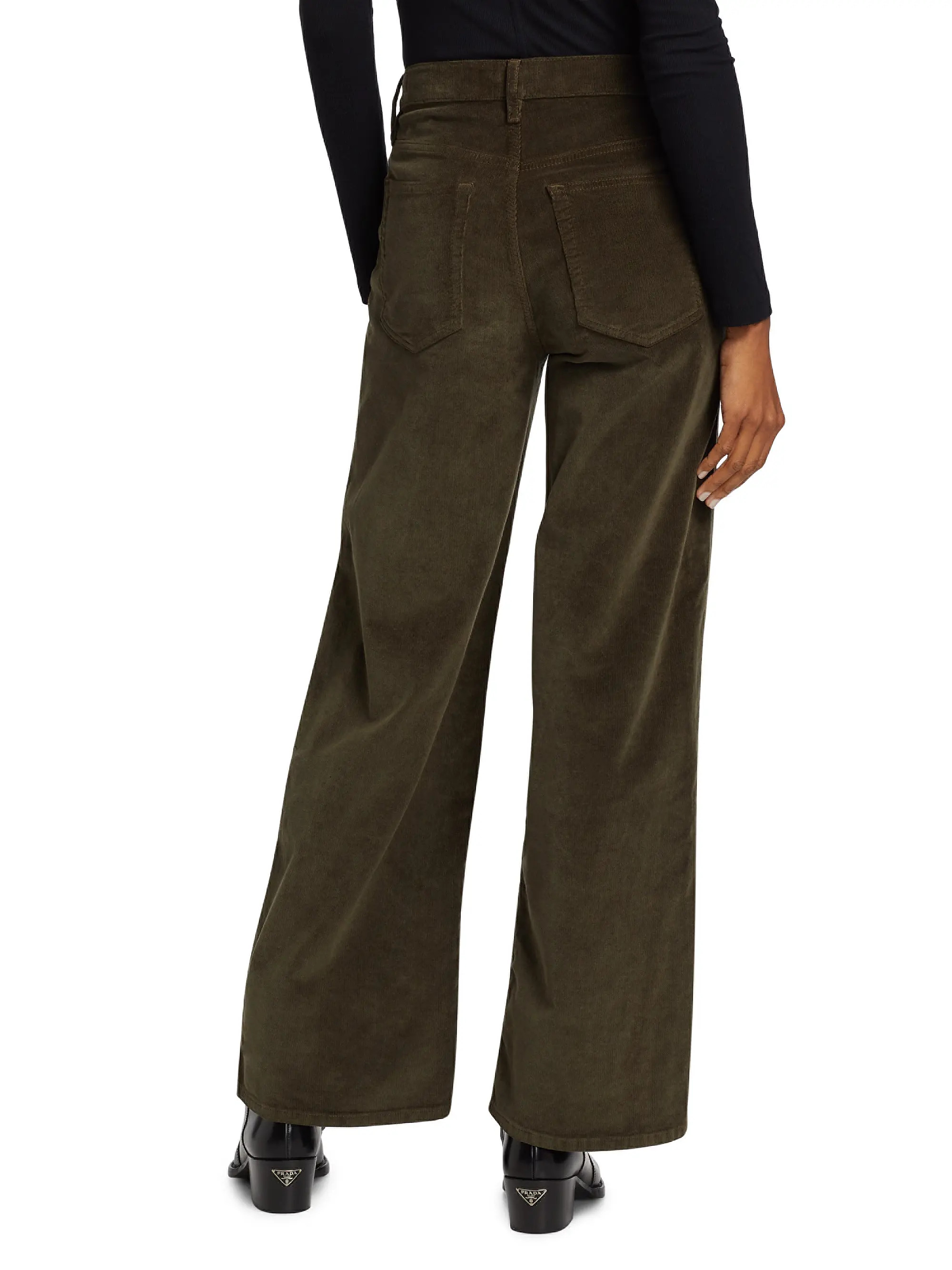 Le Slim Palazzo Corduroy Jeans | Saks Fifth Avenue