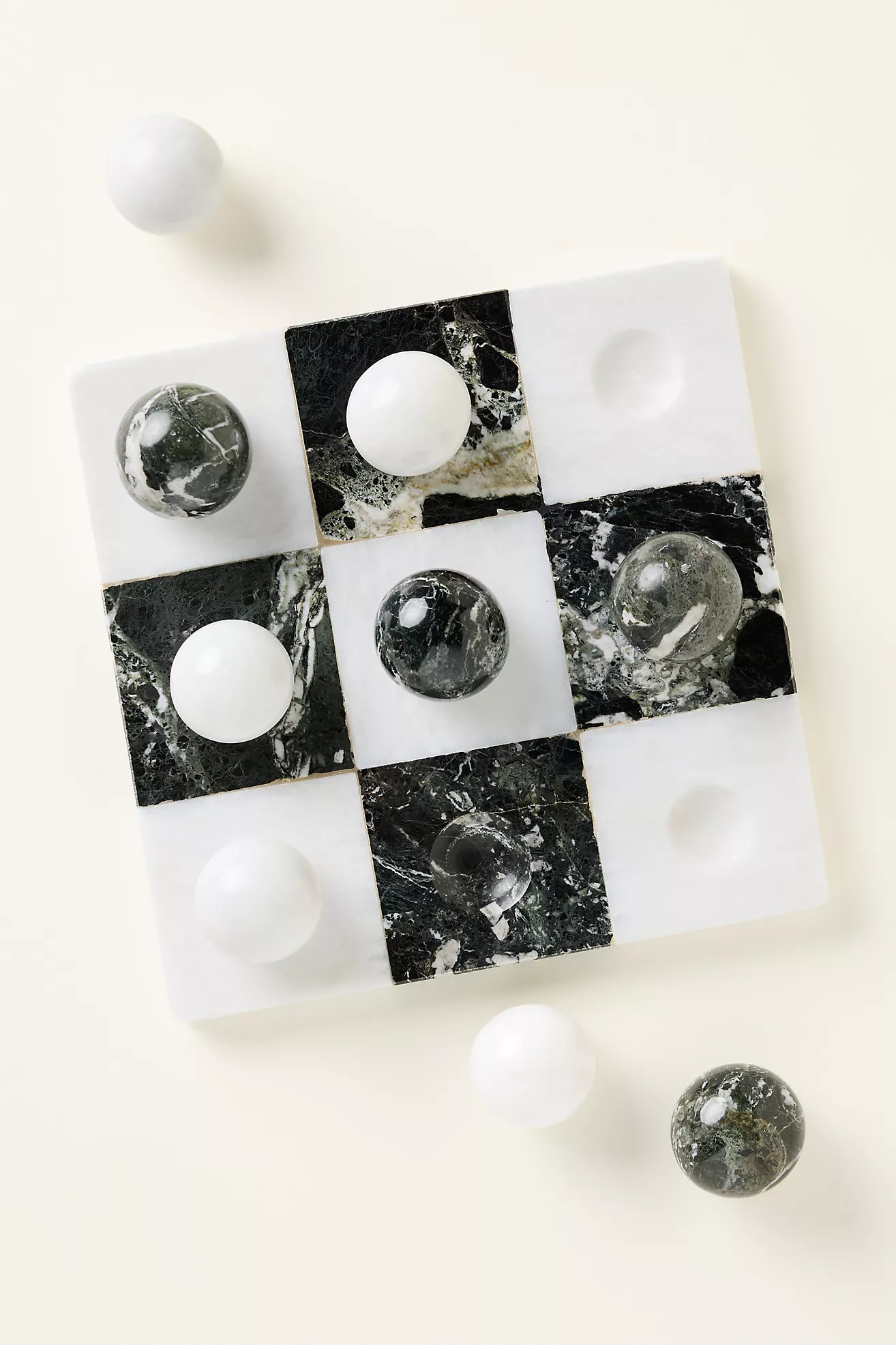 Marble Tic Tac Toe Board Game | Anthropologie (US)