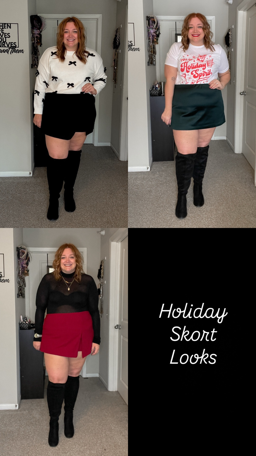 3 skort looks for the holidays!

#LTKMidsize #LTKPlusSize #LTKHoliday