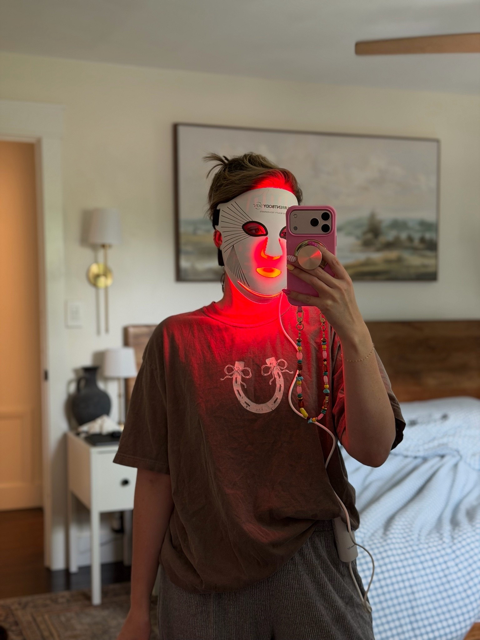 Laughing @ this pic but wanted to share my new red light therapy mask! 💛 so comfy to wear and I’m so excited to see results!!!

#LTKmomlife #LTKdayinmylife #LTKselfcare