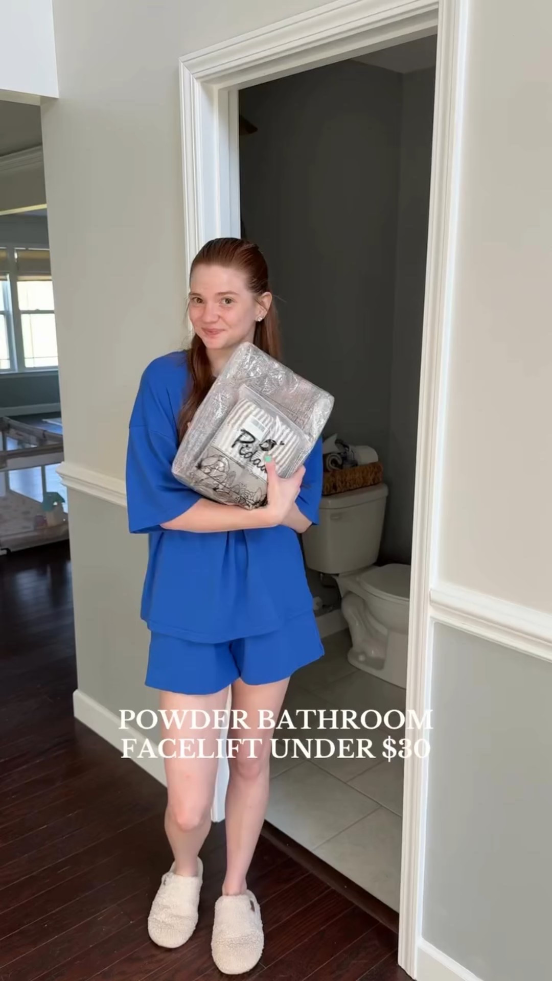 Quick and easy powder bathroom decor update from Amazon under $30! Added new hand towels and a rug that are giving me all the fall moody vibes! 🍁✨🍂

#amazonbathroom #powderbathroom #guestbathroom #moodybathroomdecor #affordablebathroomdecor