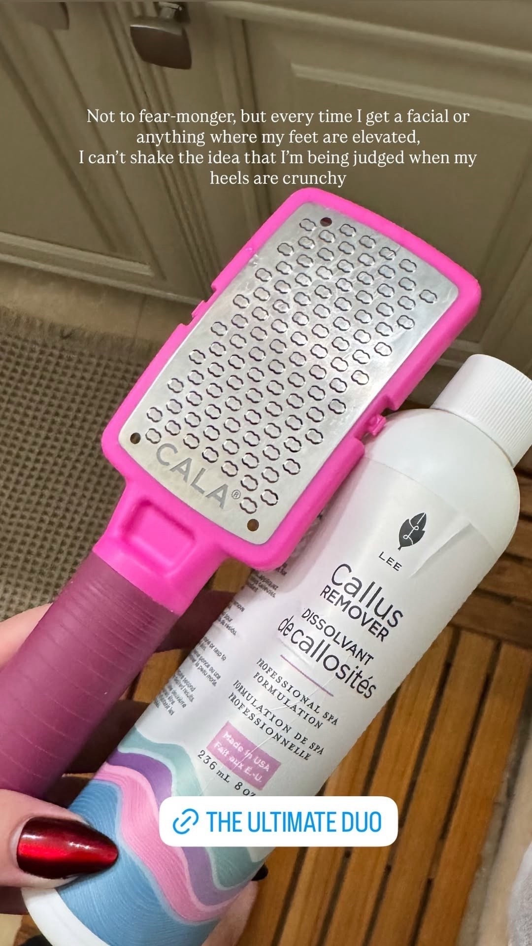 Not the most luxurious to share but I can’t live without this callus remover!
My feet are so much smoother, I can especially tell the difference during summer when I wear a lot more sandals.



Callus remover  beauty products  skincare  Lowcarbdashian

#LTKBeauty #LTKStyleTip #LTKFindsUnder50