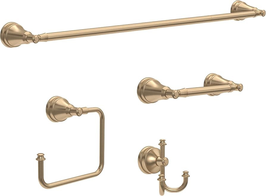 Delta MYN64-CZ Mylan 4 Piece -bath Hardware Kit, Champagne Bronze | Amazon (US)