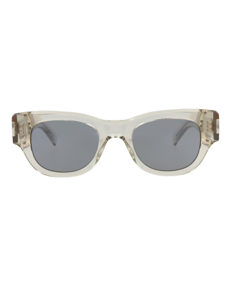Women's Saint Laurent Cat EyeFrame Recycled Acetate Sunglasses in Beige Beige Silver (Sl573/30014070/003) | StockX