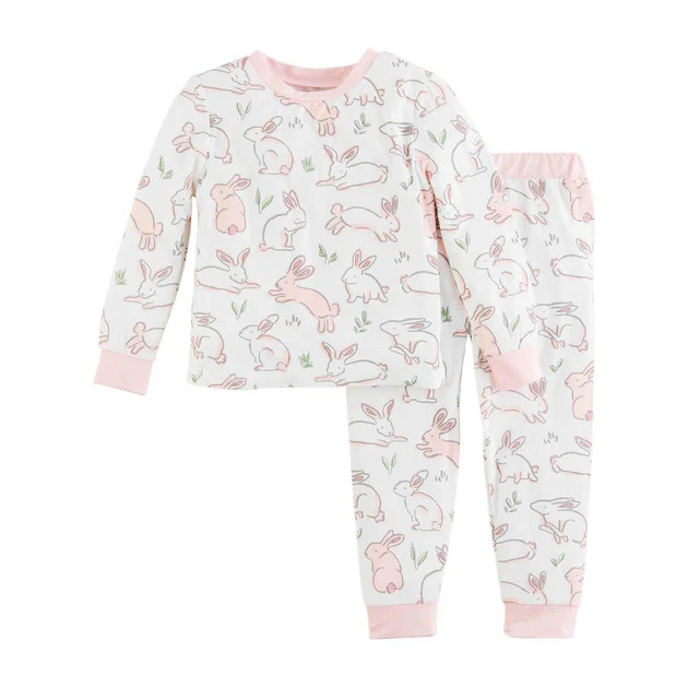 Pink Bunny Pajama Set | Classic Whimsy