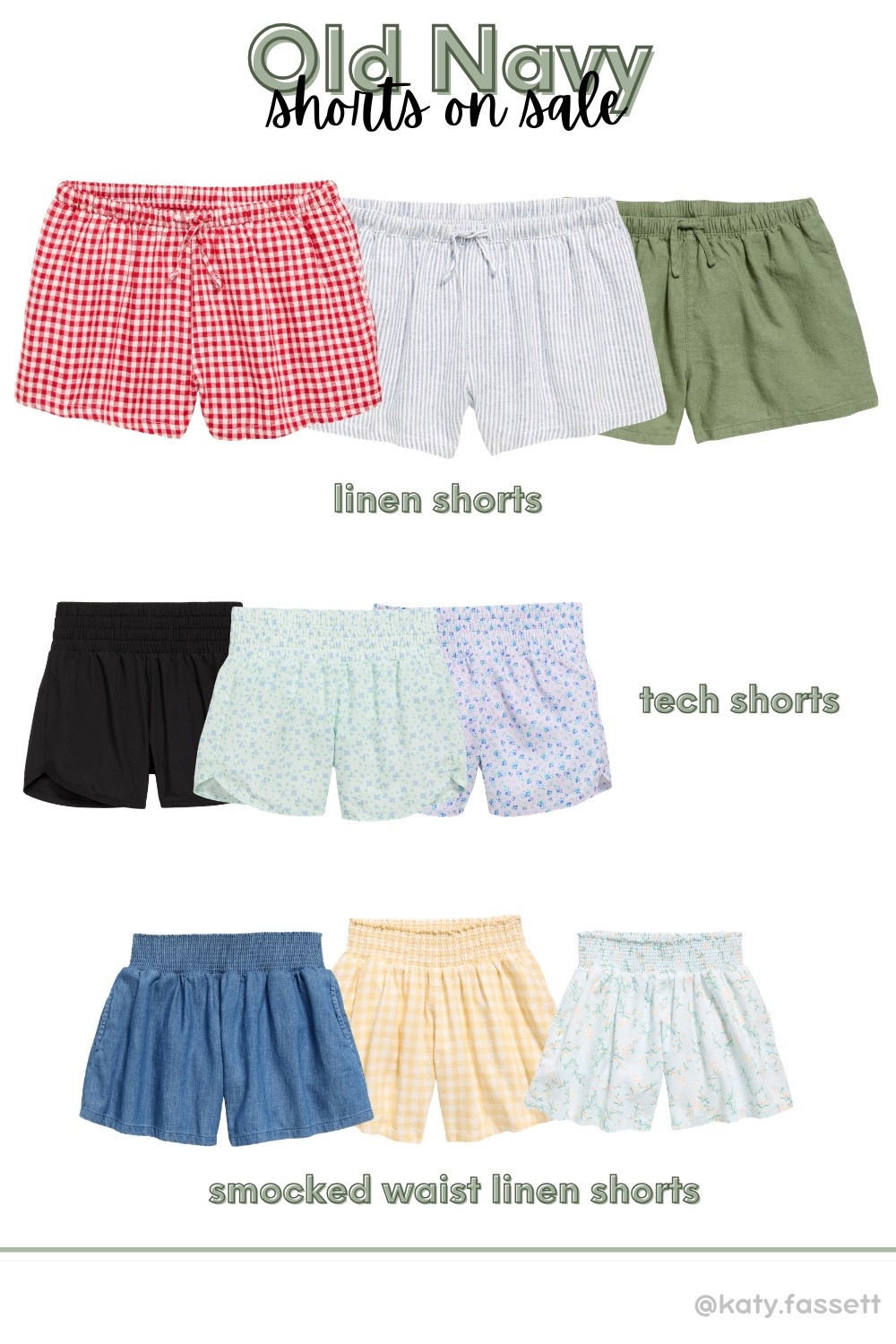 The cutest shorts for girls are half off at old navy!! 