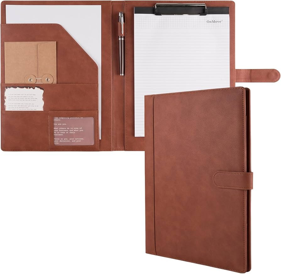 Professional Padfolio Binder with Clipboard Ideal Organizer for Business Perfect Size 9.6 in x 12... | Amazon (US)