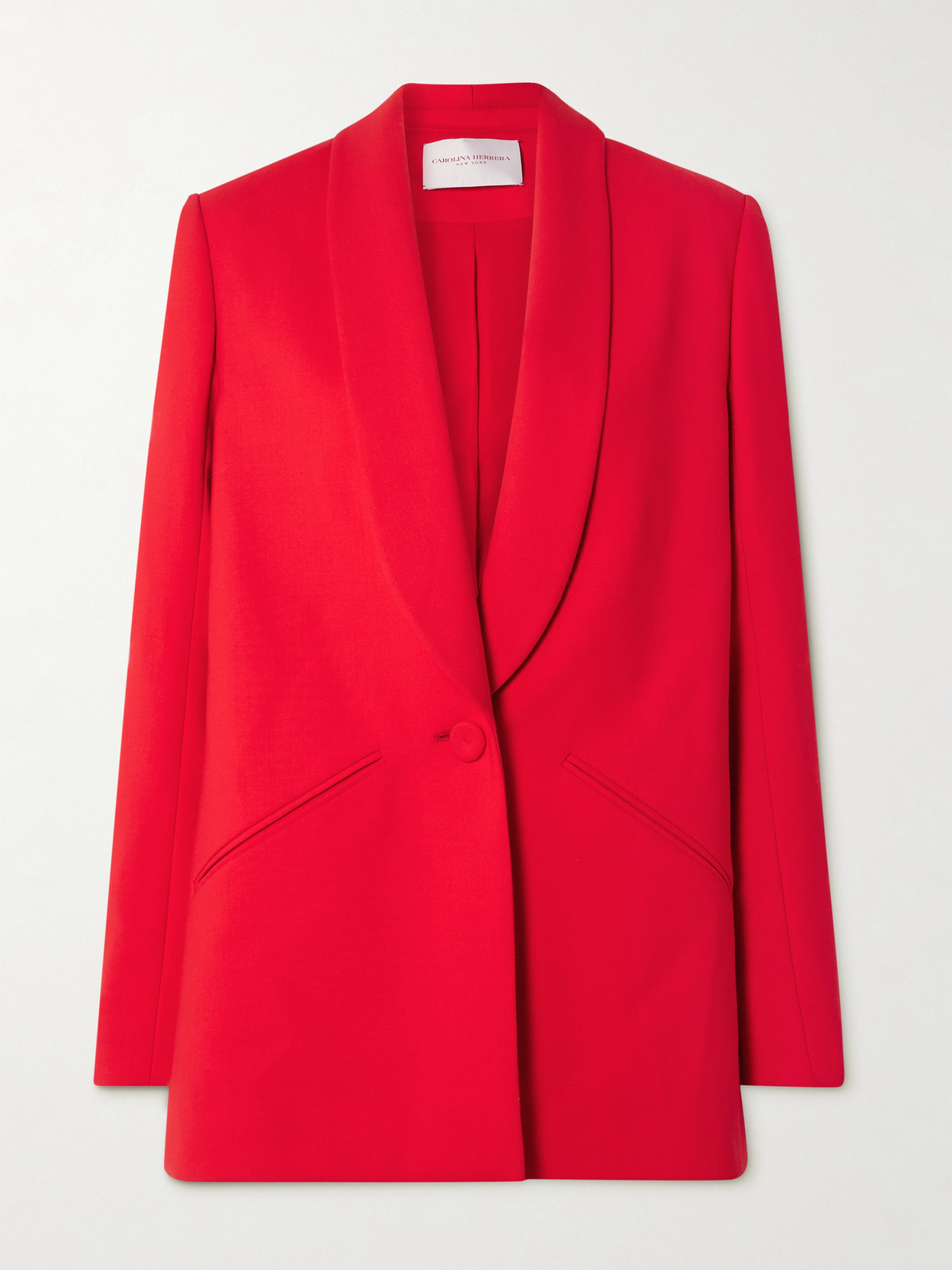 Carolina Herrera - Wool-blend Blazer - Red | NET-A-PORTER (US)